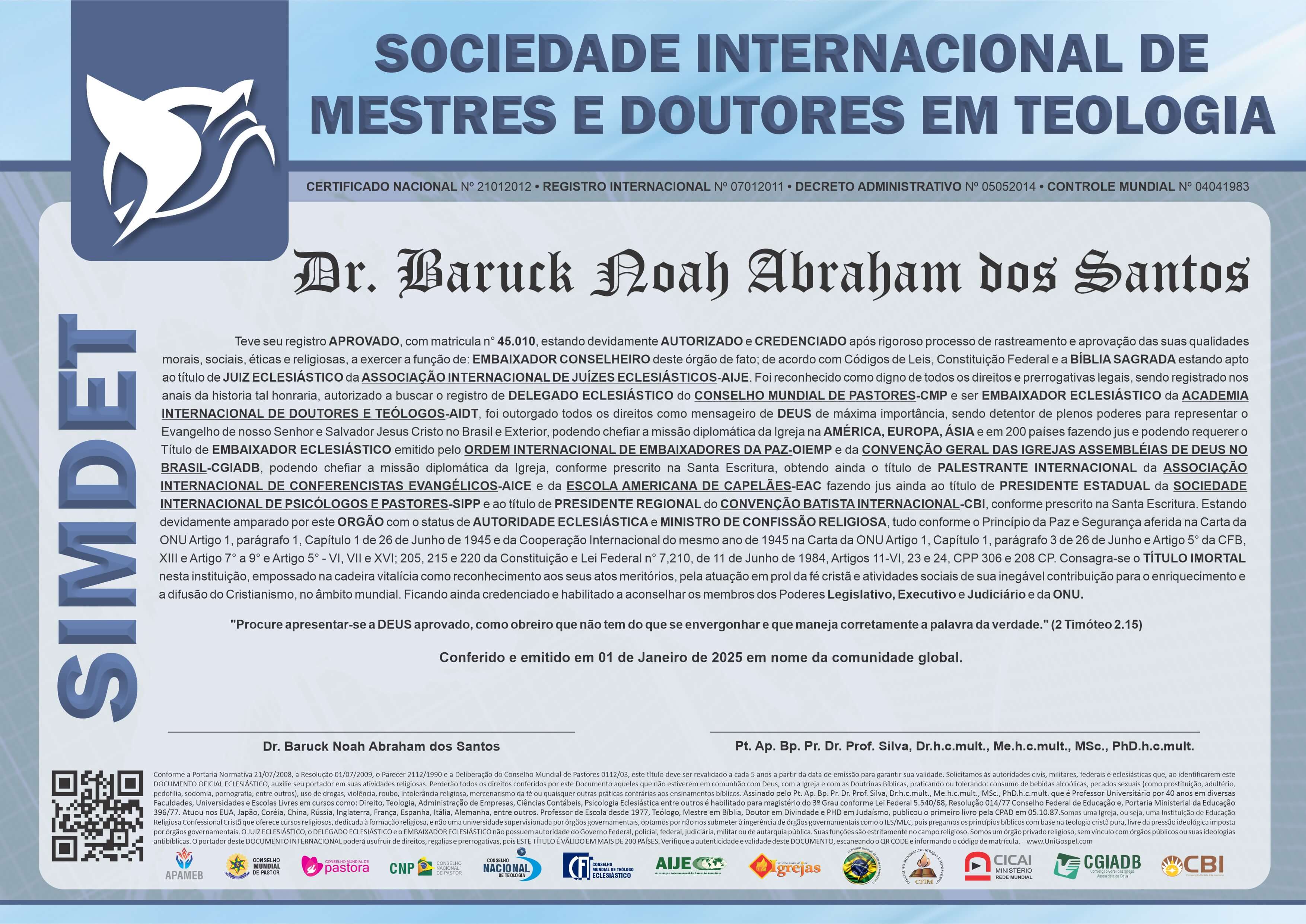Sociedade Internacional de Mestres e Doutores em Teologia