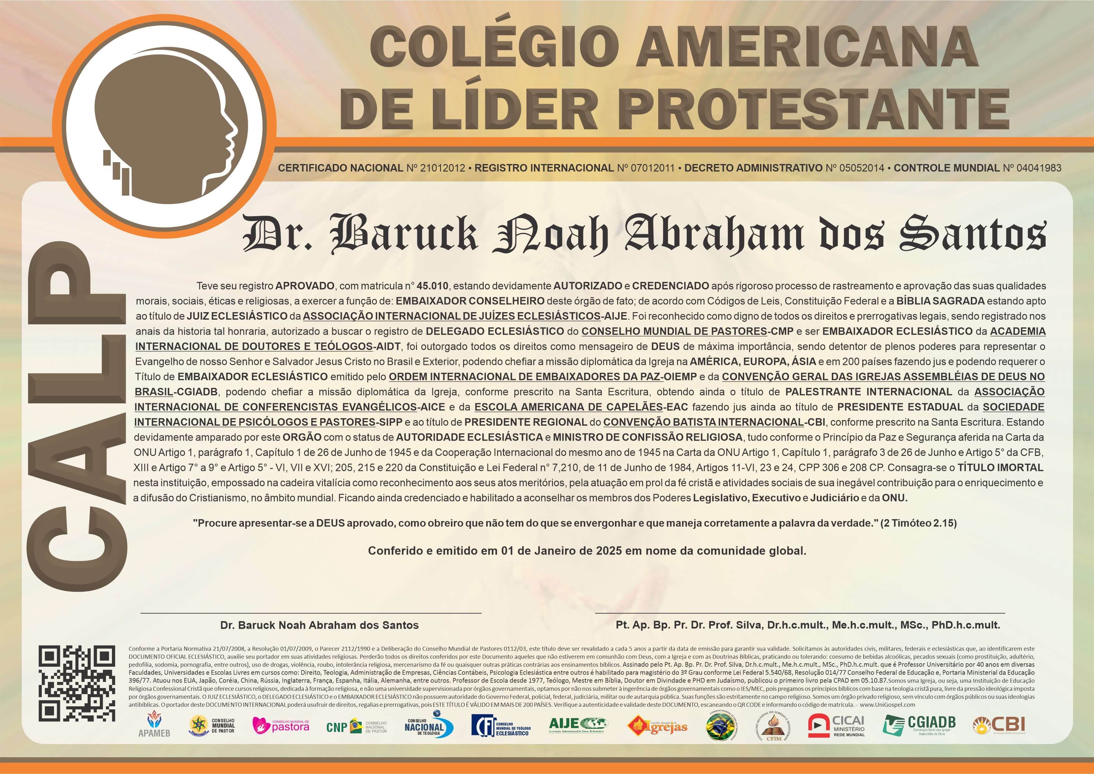 Colégio Americano de Líder Protestante