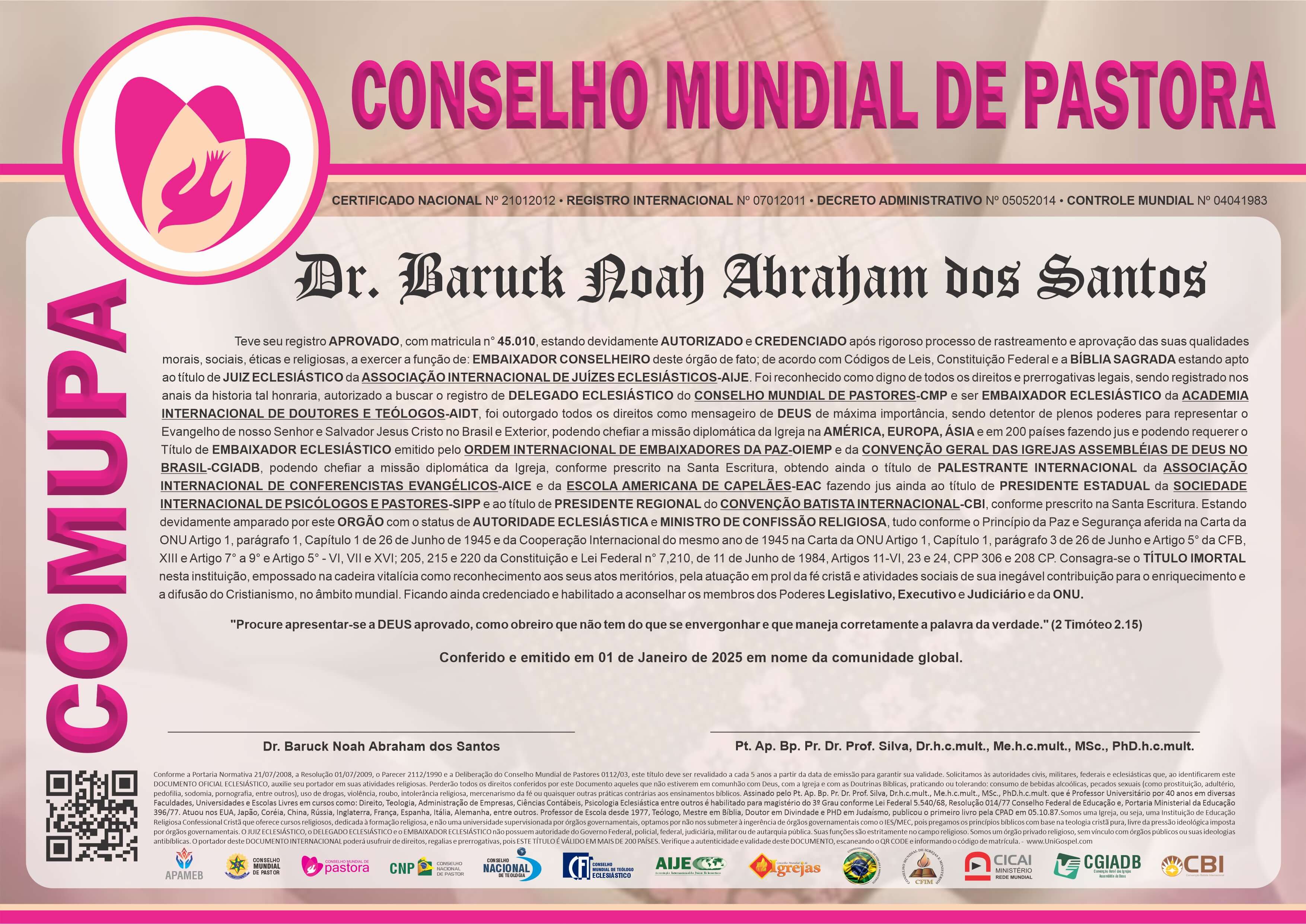 Conselho Mundial de Pastora