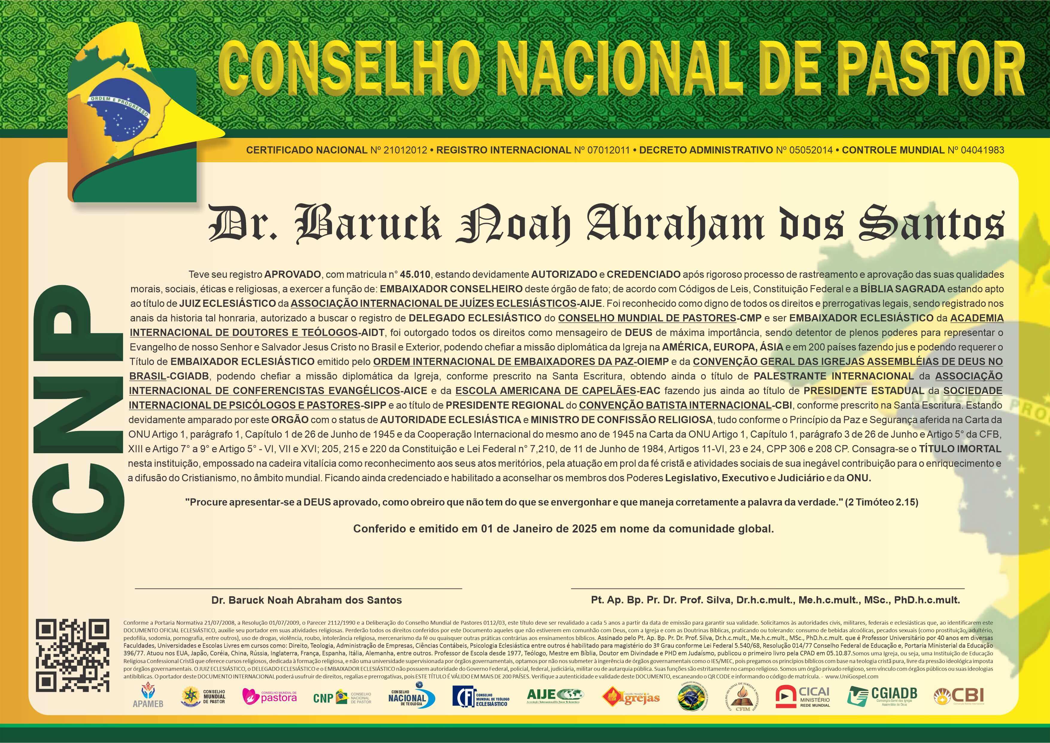 Conselho Nacional de Pastor