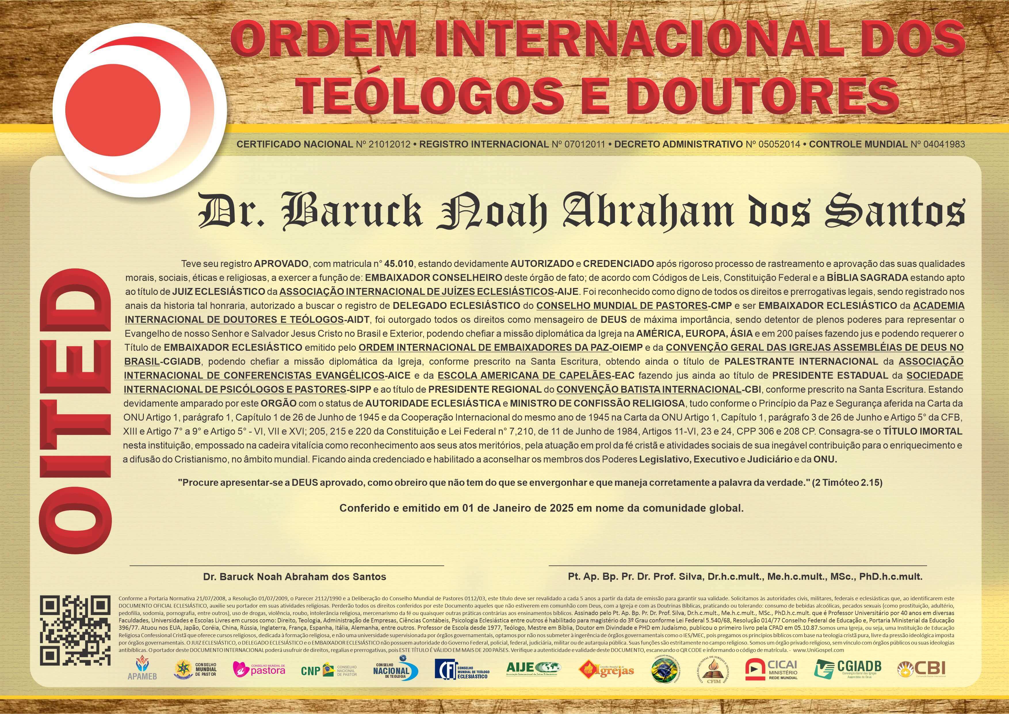 Ordem Internacional dos Teólogos e Doutores