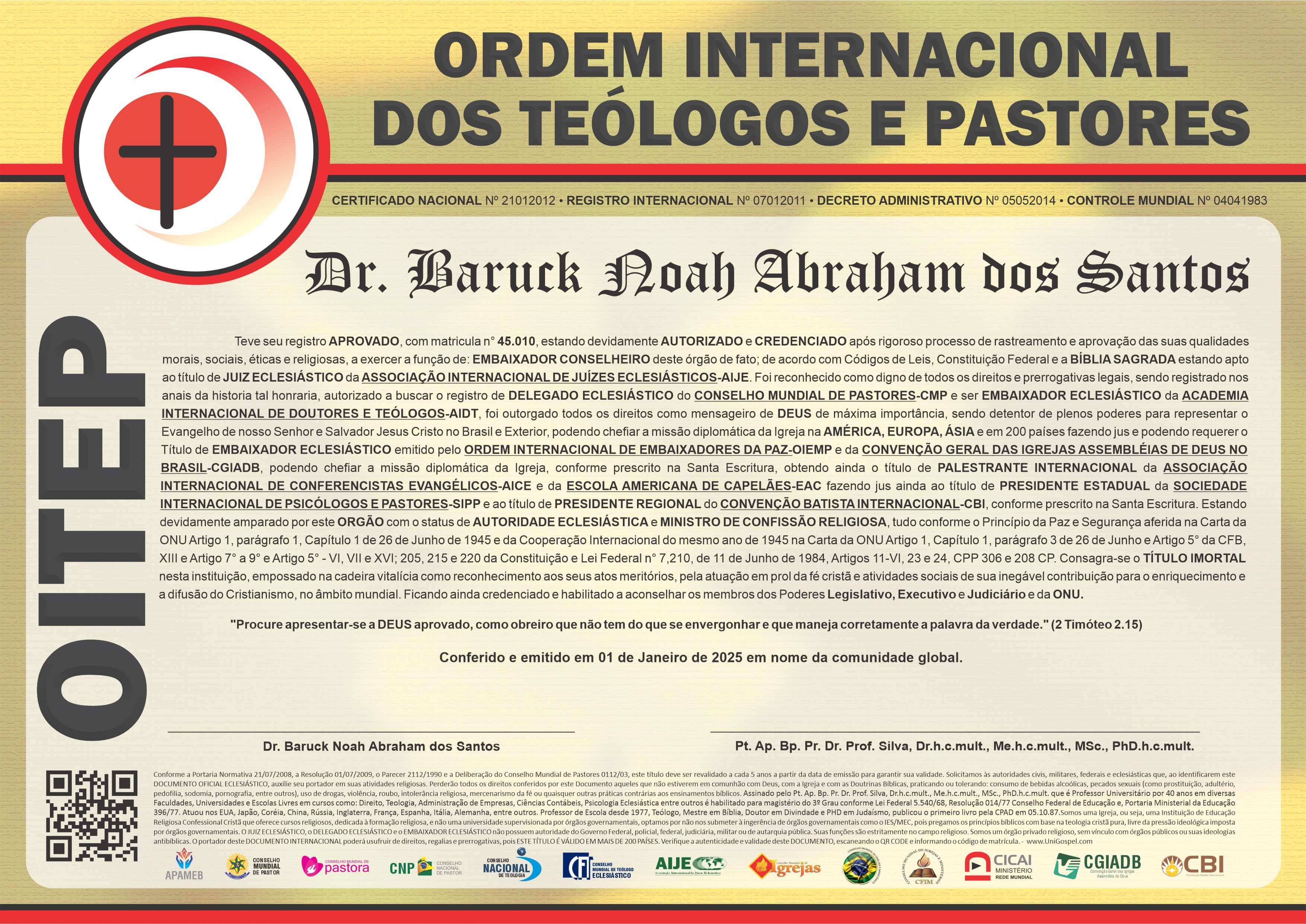 Ordem Internacional dos Teólogos e Pastores